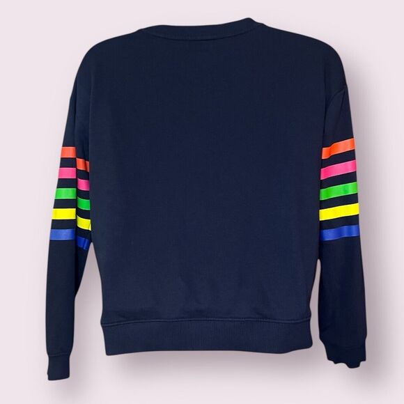 U.S. Polo Assn. Women's Size Medium Side Stripe Sweatshirt Sweater Blue - Picture 6 of 8